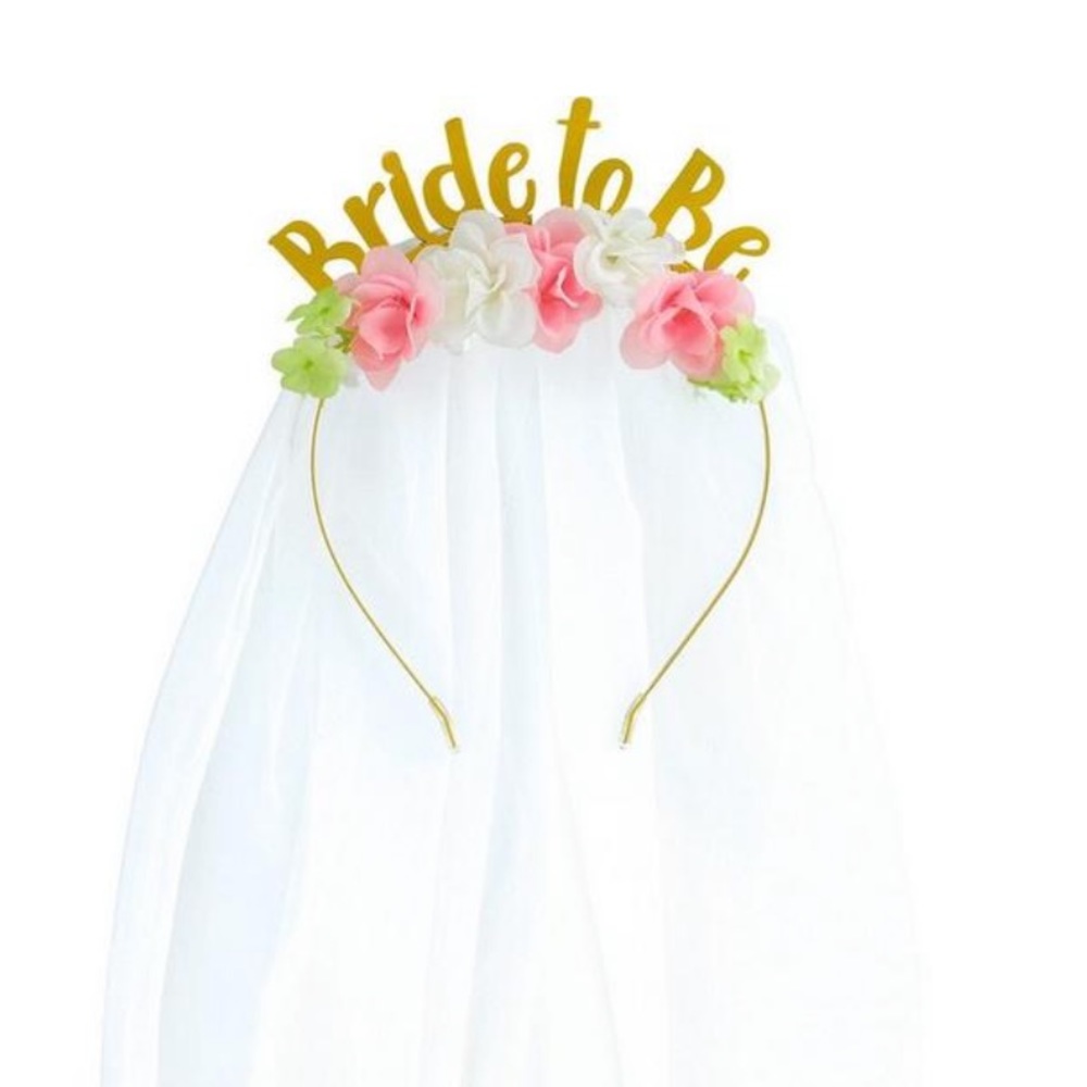 Bride to be headband & veil